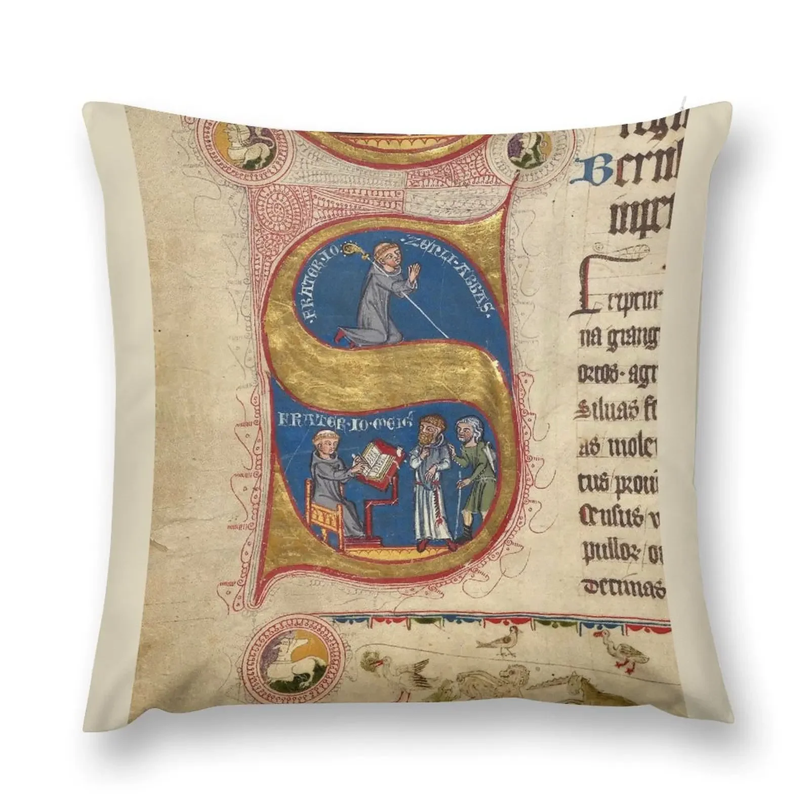 S is for Scribe Throw Pillow Cushions For Children Cushion Cover For Sofa Cushions Sofa Pillow Case Christmas pillow