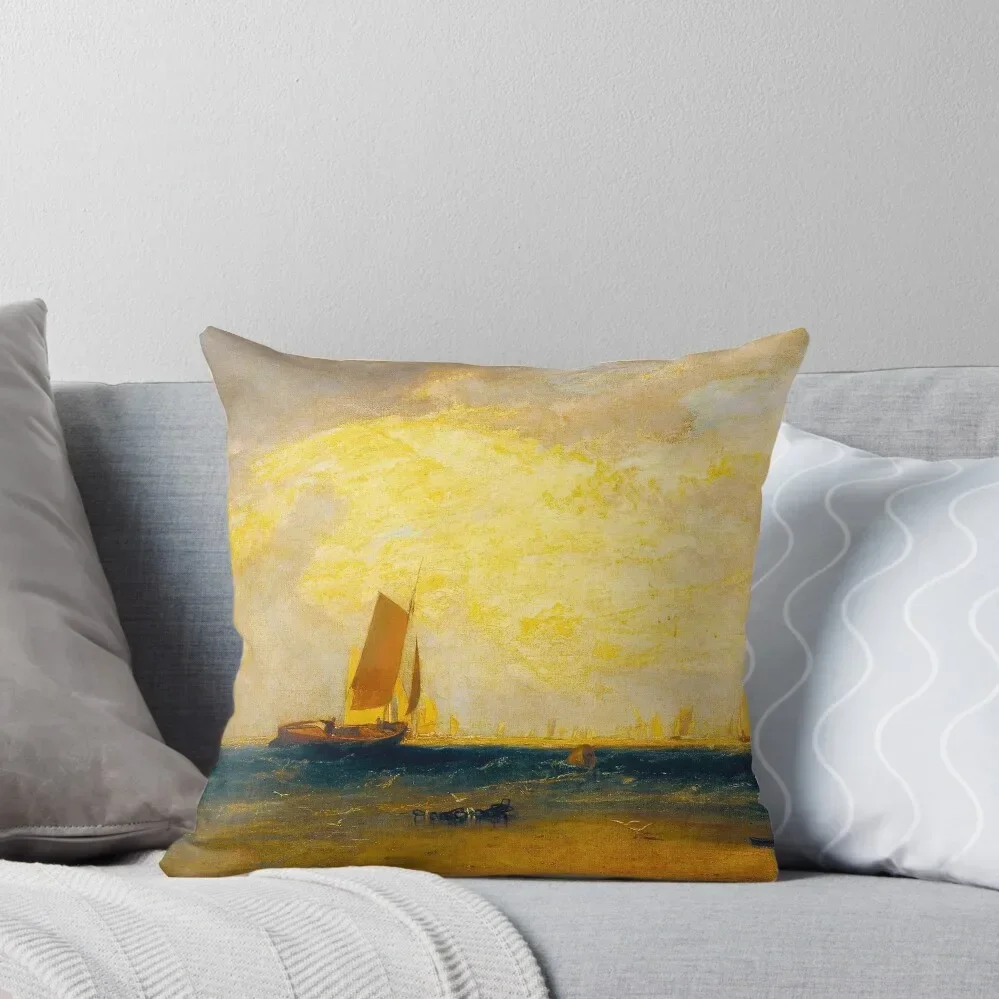 HD Fishing upon the Blythe by Joseph Mallord William Turner Throw Pillow Pillowcases Bed Cushions Sitting Cushion pillow