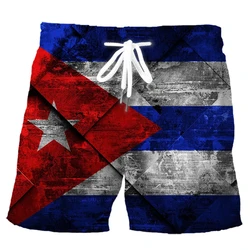 Cuban Flag Shorts Fashion 3D Printed Pockets Featured Sportswear Summer Casual Activewear Dropshipping Clothing Shorts Male