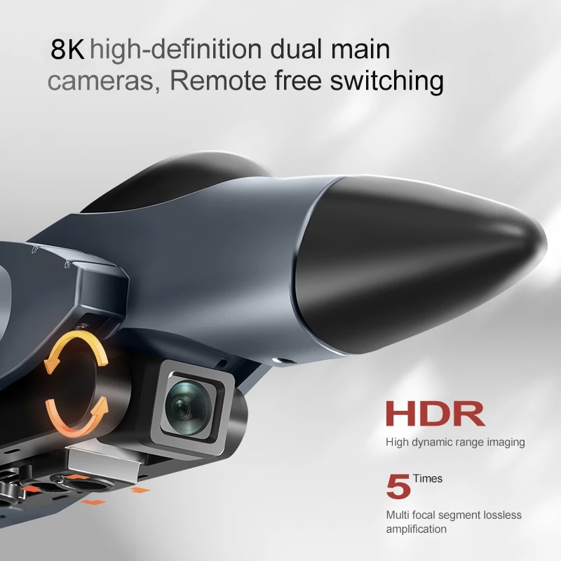 Drone professionnel SU-35 avion A27 avec caméra HD 8K, télécommande sans balais, quadrirotor de chasse, flux optique RC fait