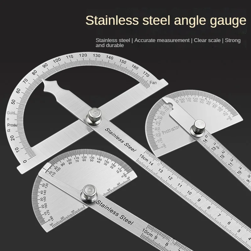 145mm Stainless Steel 180 Protractor Angle Meter Measuring Ruler Rotary Mechanic Tool Ruler Protractor 180 Degree Angle Ruler