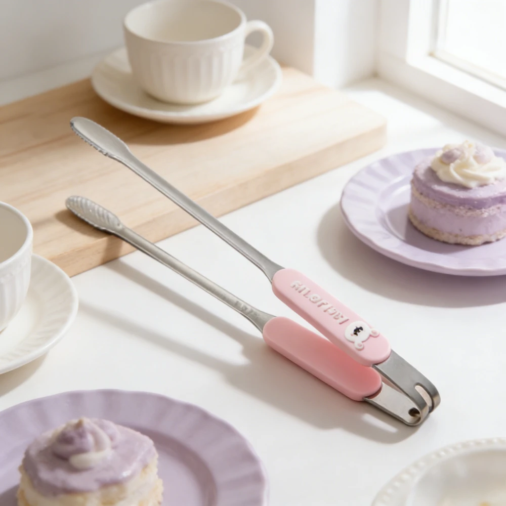 

316 Stainless Steel Barbecue Special Clamp Household Kitchen Tools Anti-scald Barbecue Small Clamp Food Steak Buffet Food Clip