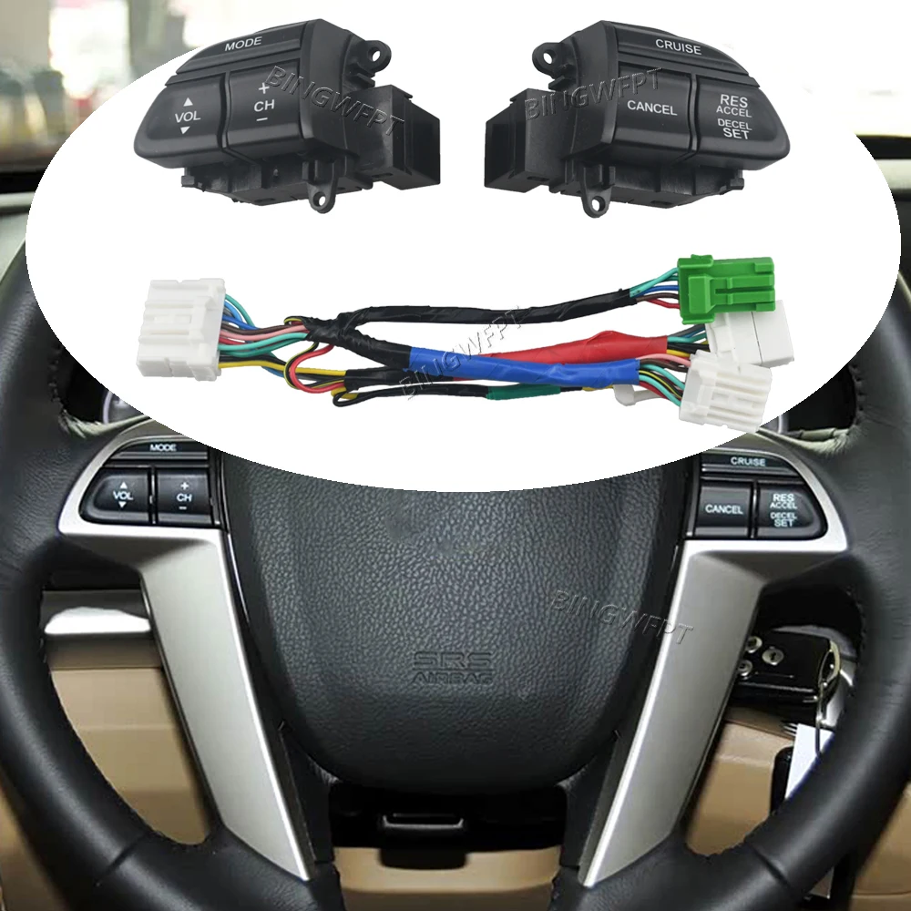 

New Mutifountion For Honda Accord Odyssey 2009 - 2013 Steering Wheel Cruise Control Buttons