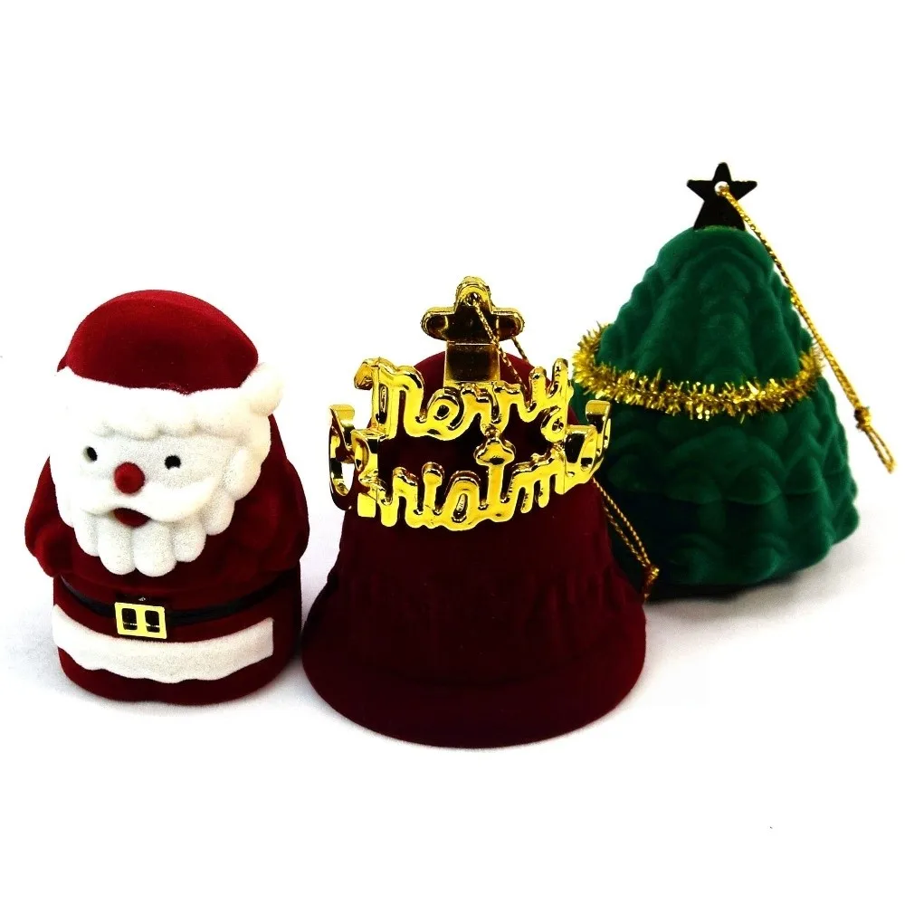 クリスマスベル クリスマスジュエリーボックス 雪だるま ウェディング クリスマスツリーオーナメント 収納 衝突防止 サンタクロース リングボックス