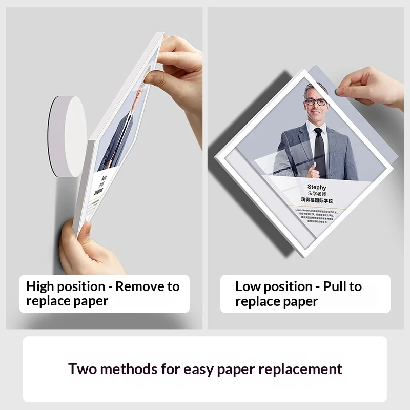 Acrylic A4 Display Frame Wall-Mountable Award Certificate Display Board for Personal Profiles, Patents, and Achievements