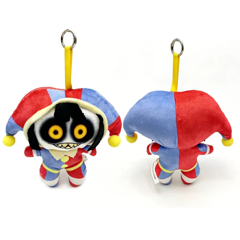 The Amazing Digital Circus Clown Plush Toy Keychain Soft Stuffed Cartoon Pendant Bag Decor For Adult Anime Collectors Fans - view 3