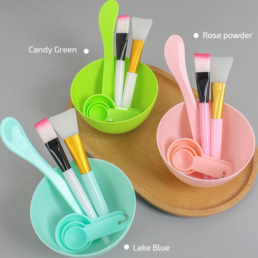 Mask Bowl Health And Safety Stirring Rod Makeup Tools Silicone Brush Easy To Clean Available In 3 Colors Makeup Brush Spatula