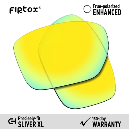 Imagen 2 del producto Firtox-lentes polarizadas UV400 para gafas de sol, lentes de repuesto para Oakley Sliver XL OO9341 / Sliver XL Asian Fit OO9346, solo lentes