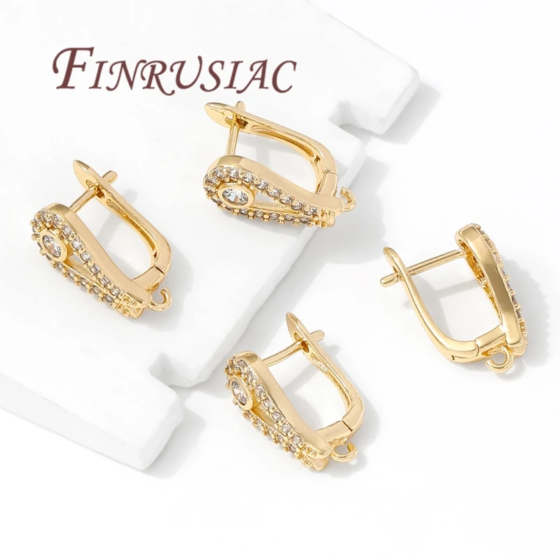 18 Karat vergoldet, antiallergische Ohrringhakenverschlüsse, Zubehör für Schmuck, Befestigungselemente, Ohrhaken, Ohrringe, Zubehör – Detail 13