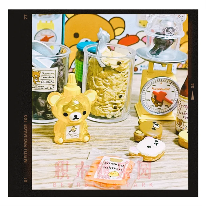 レメント レイジーベア コンビニエンスストア フード プレイ ブラインドボックス コレクタブルフィギュア スーパーマーケットテーマ おもちゃ ファンとコレクター向け