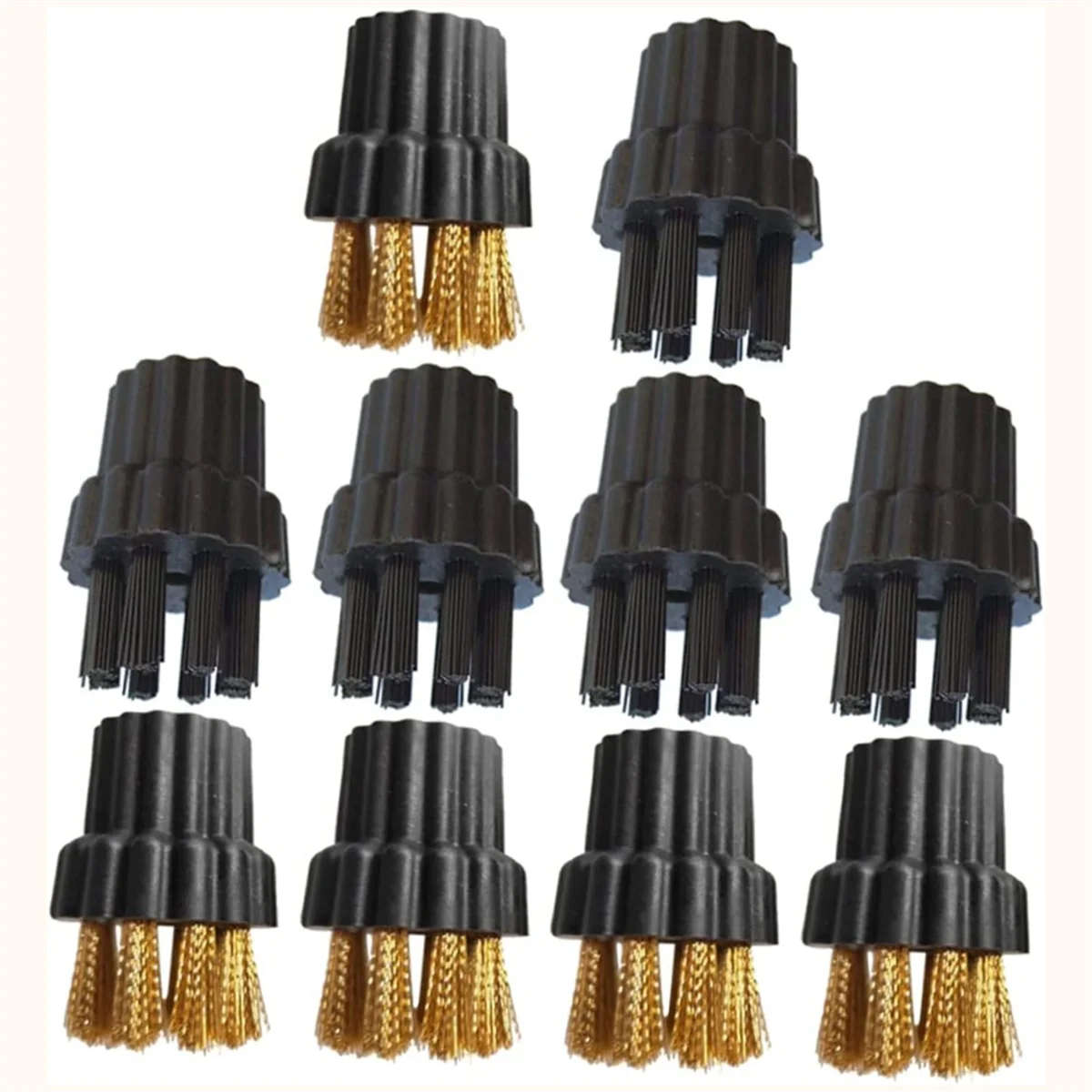 

A35T-10PCS насадки для паровой швабры, латунные насадки для щеток, запасные части, насадки для чистки пароварки, аксессуары