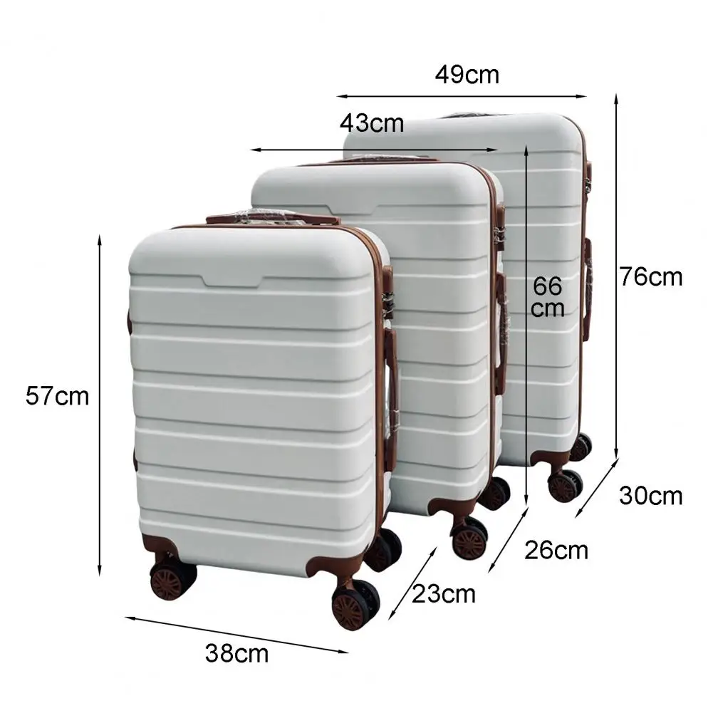 3-piece Luggage Set 3-piece Hard Shell Spinner Wheel Suitcase Set with Tsa Lock Sizes 20/24/28 Inch Luggage Set for Adventures