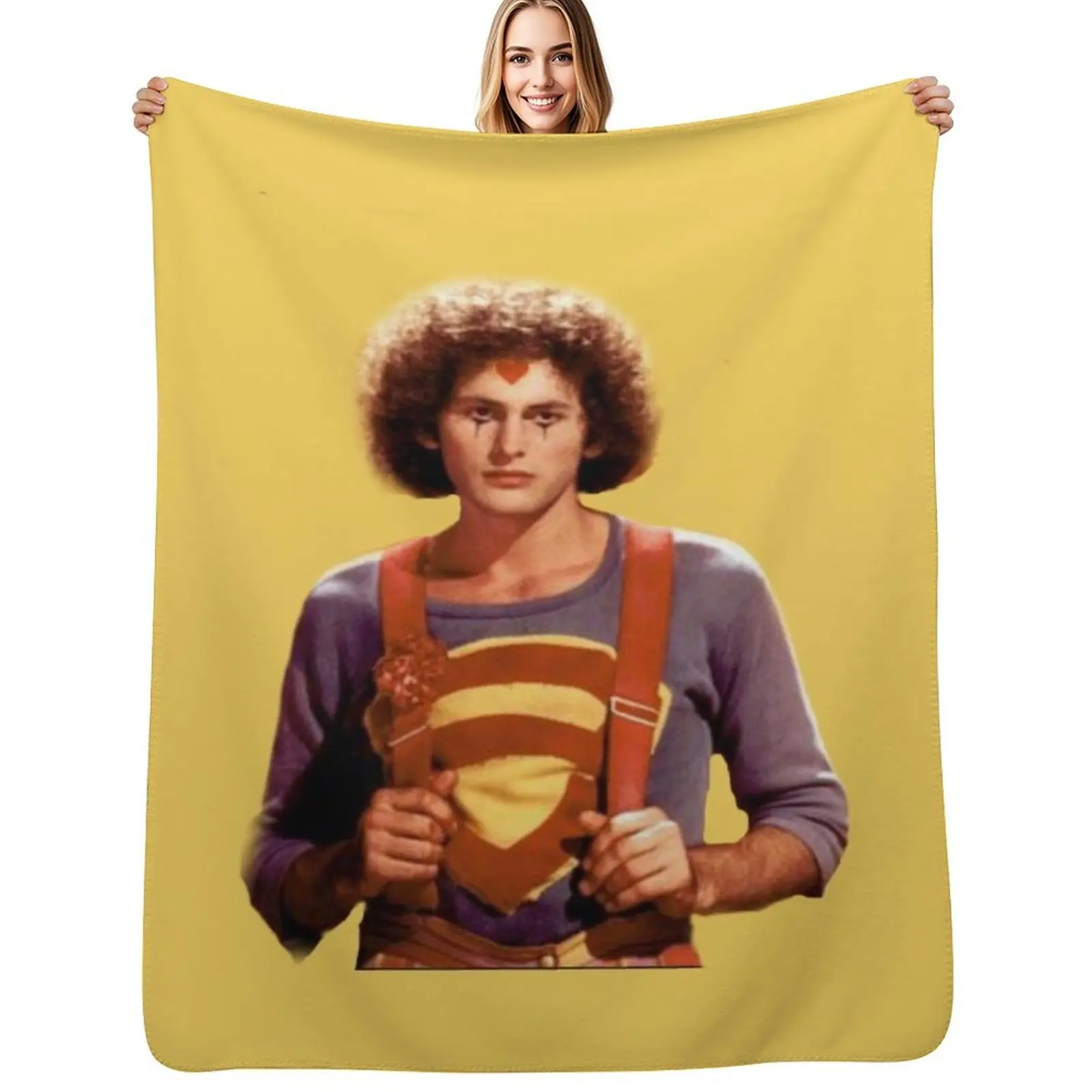 Cobertor Decorativo Victor Garber em Godspell, Cobertor Macio e Confortável para Decoração de Casa