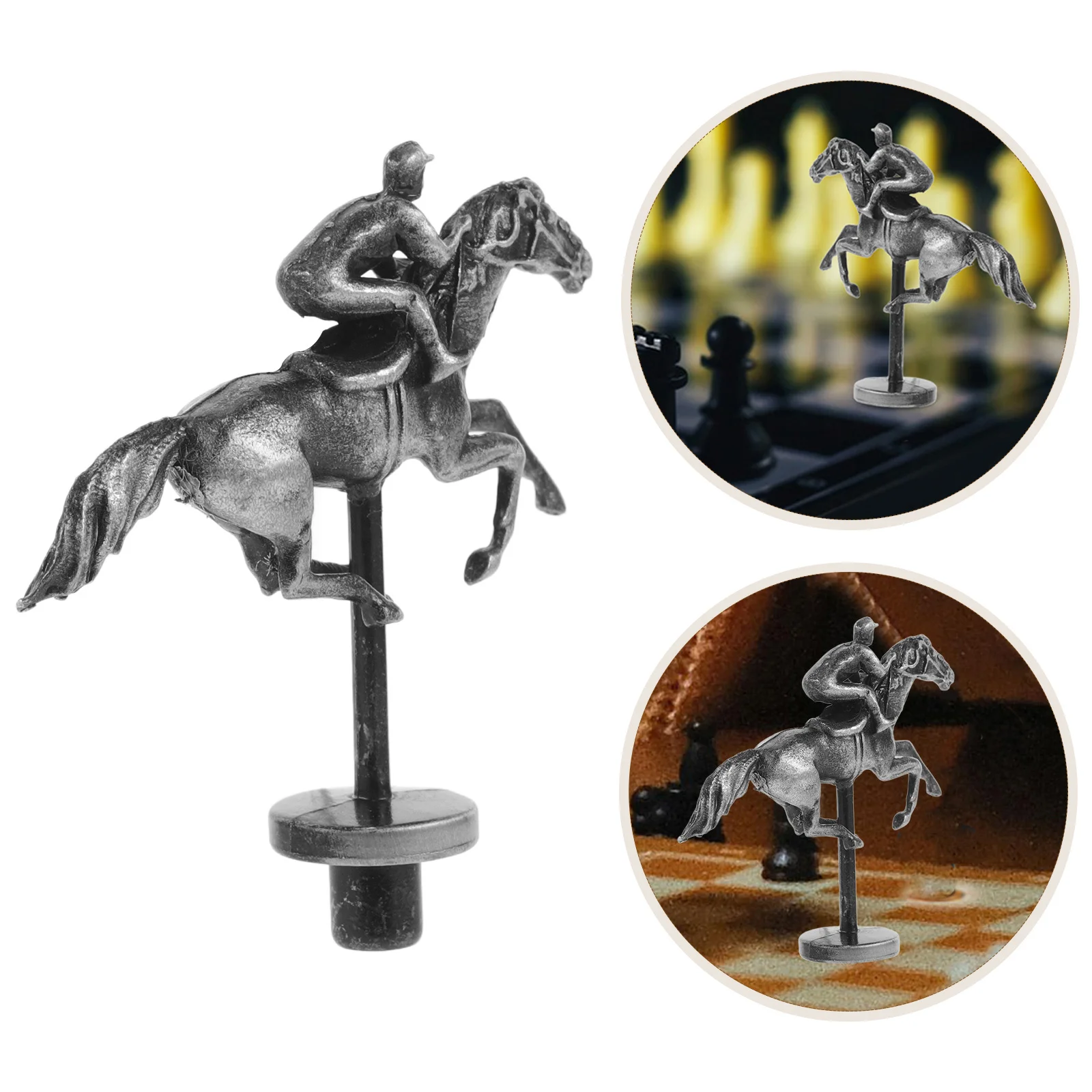 

Metal Horse Racing Board Game Replacement Alloy Horse Prop Durable Racing Board Game Accessory