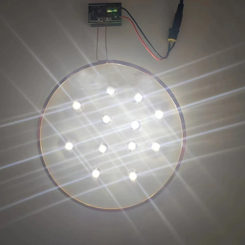Imagem -03 - Transmissor de Alimentação sem Fio 10cm Distância Bobina Indução Receptor 1w Lâmpada Led Modelo Faça Você Mesmo Cena Iluminação dc 24v 2a
