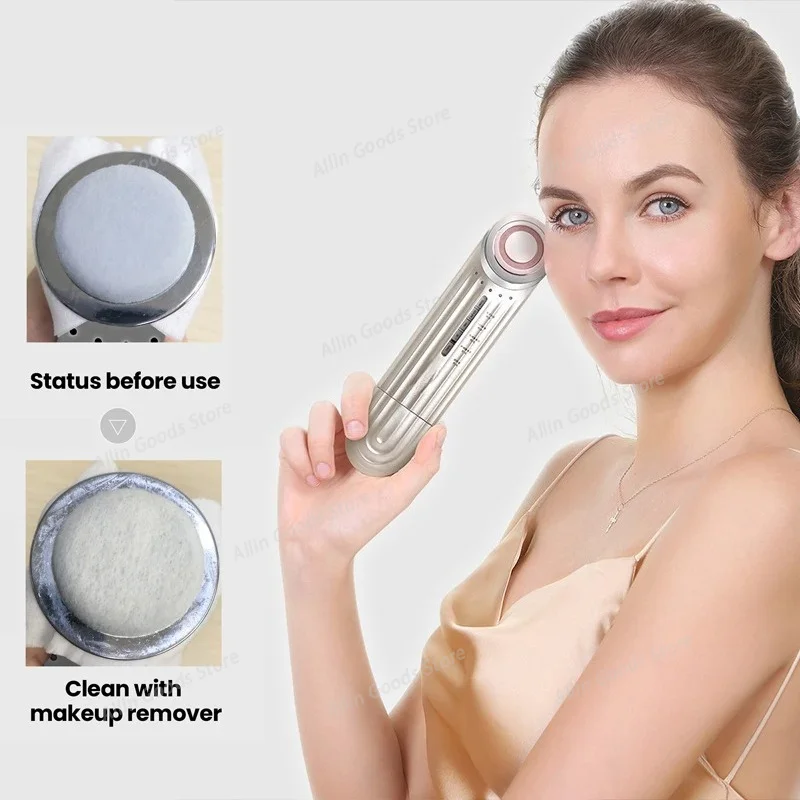 Ultrasonic Skin Scrubber Microcurrent Facial Cleansing Device Multifunctional Electric Skin Lifting Tightening Face Massager