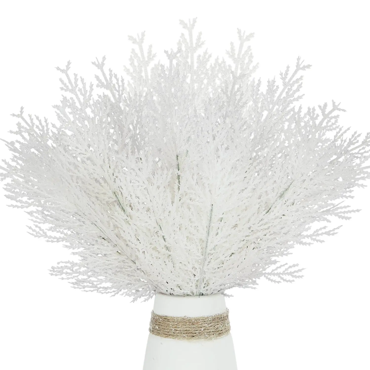 White Pine Needles Artificial Christmas Tree Ornaments DIY Leaf Branches Wreath Home Garden Decoration New Year Party Supply