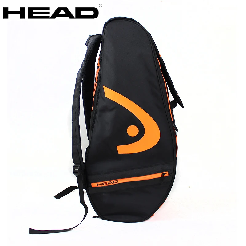 Portable Original HEAD Tennis Backpack 4 Pack Large Capacity Squash Padel Beach Tennis Racket Bag Men Raquete Tenis Shoulder Bag