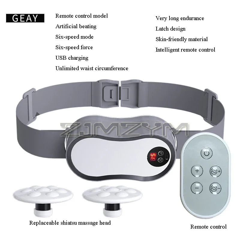 6-modi Taille Massager Oplaadbare Sport Massager Elektrische Body Massage Machine Voor Buik Taille Thuis Met Verstelbare Riem