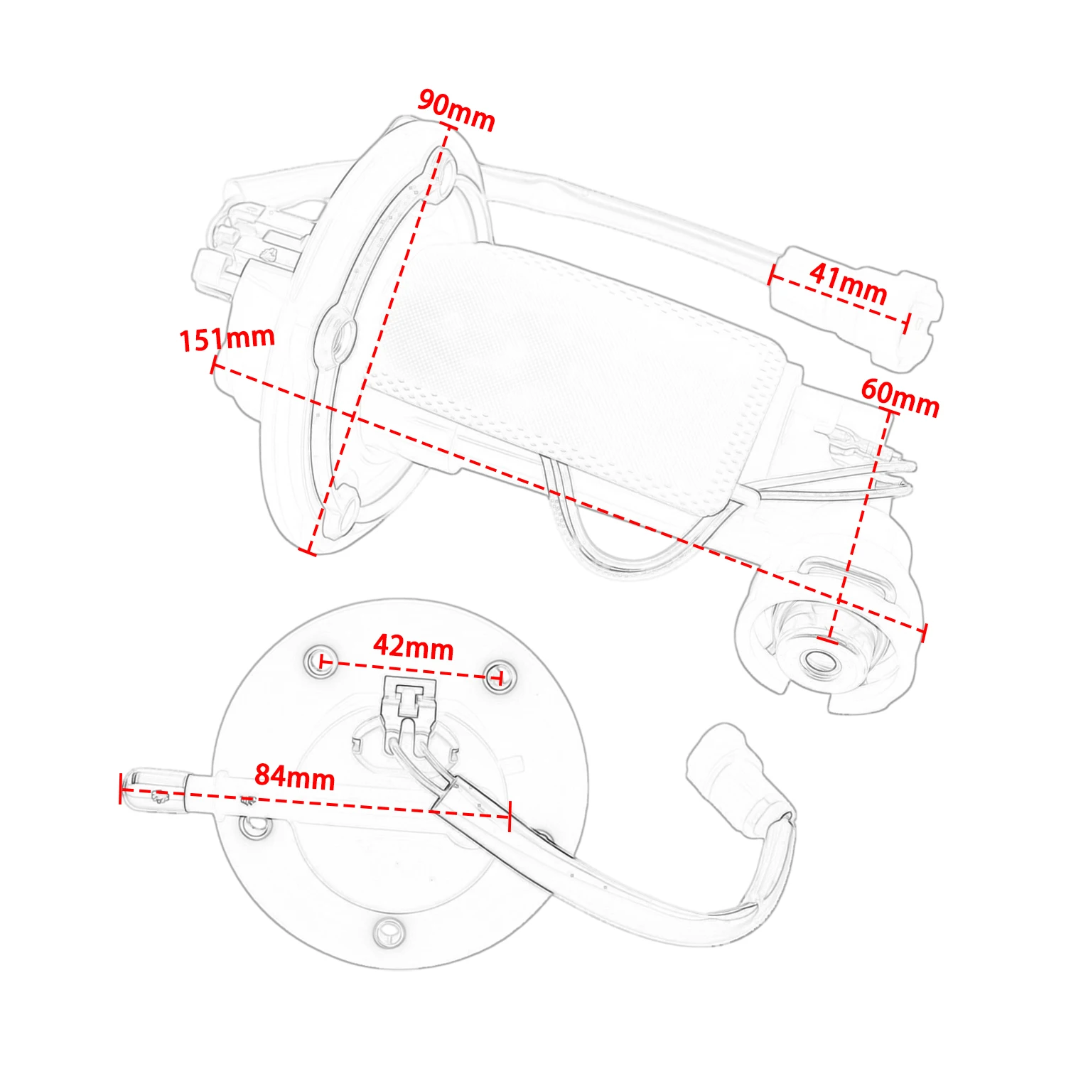 Accesorios Moto For CFMOTO 150NK 250NK 400NK 650MT I 650-7 NK400 NK600 6KJ0-150900-10000 Motorcycle Accesorios Fuel Pump