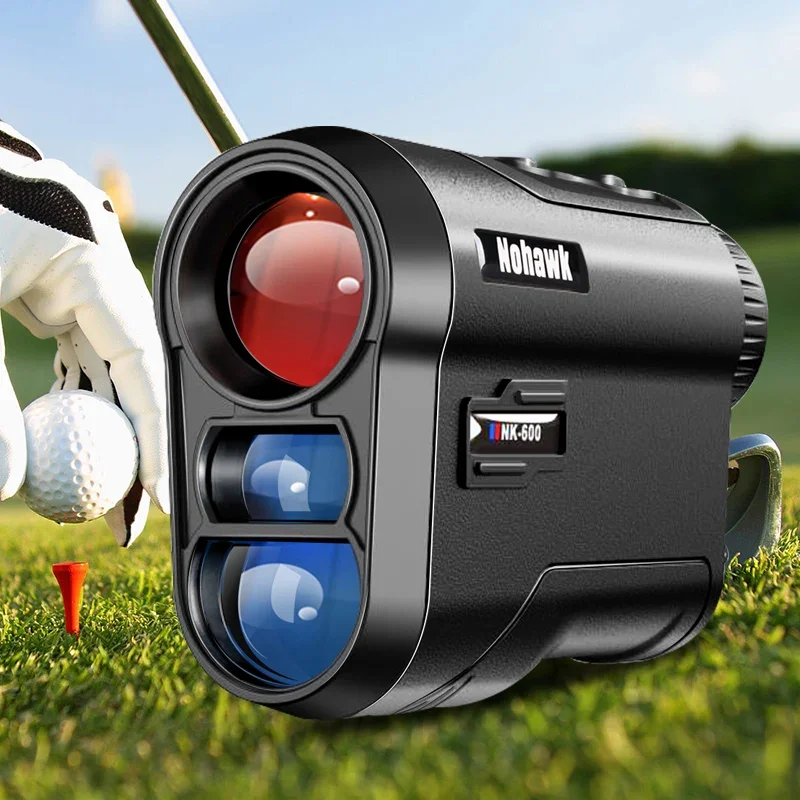 1000m Golf Rangefinder 6.5X Magnification Long Distance Measuring Laser Golfing Hunting Range Finder with Flag Lock