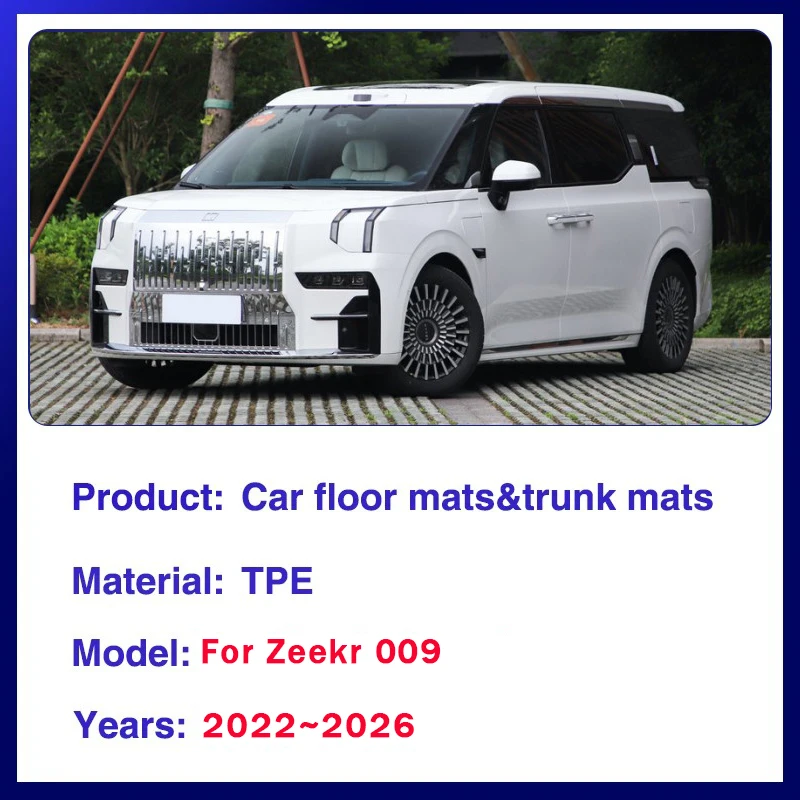 Car Floor Mats For Zeekr 009 2023 2024 2025 2026 Waterproof Pad Right Left Hand Driver Foot Carpet Interior Rug Auto Accessories