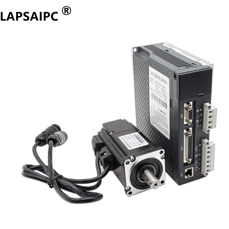 Lapsaipc AC Servo Motor Driver 1KW 4.5N.M 1.5KW 6N.M 2KW 7.5N.M 130ST Series AC Motor Servo Driver AASD 30A Complete Motor kit