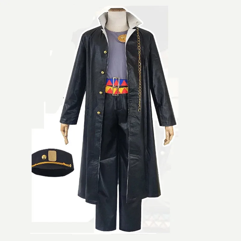

Kujo Jotaro Косплей Невероятные приключения Джоджо: Золотой ветер Cos Leo Apache Косплей Костюм Униформа Комплект одежды на Хэллоуин