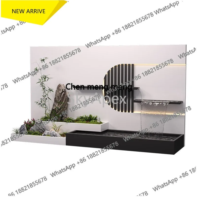 

Уличная водная стена из нержавеющей стали - Декоративный элемент для ландшафтного дизайна с проточной водой для двора, пруда, сада, виллы