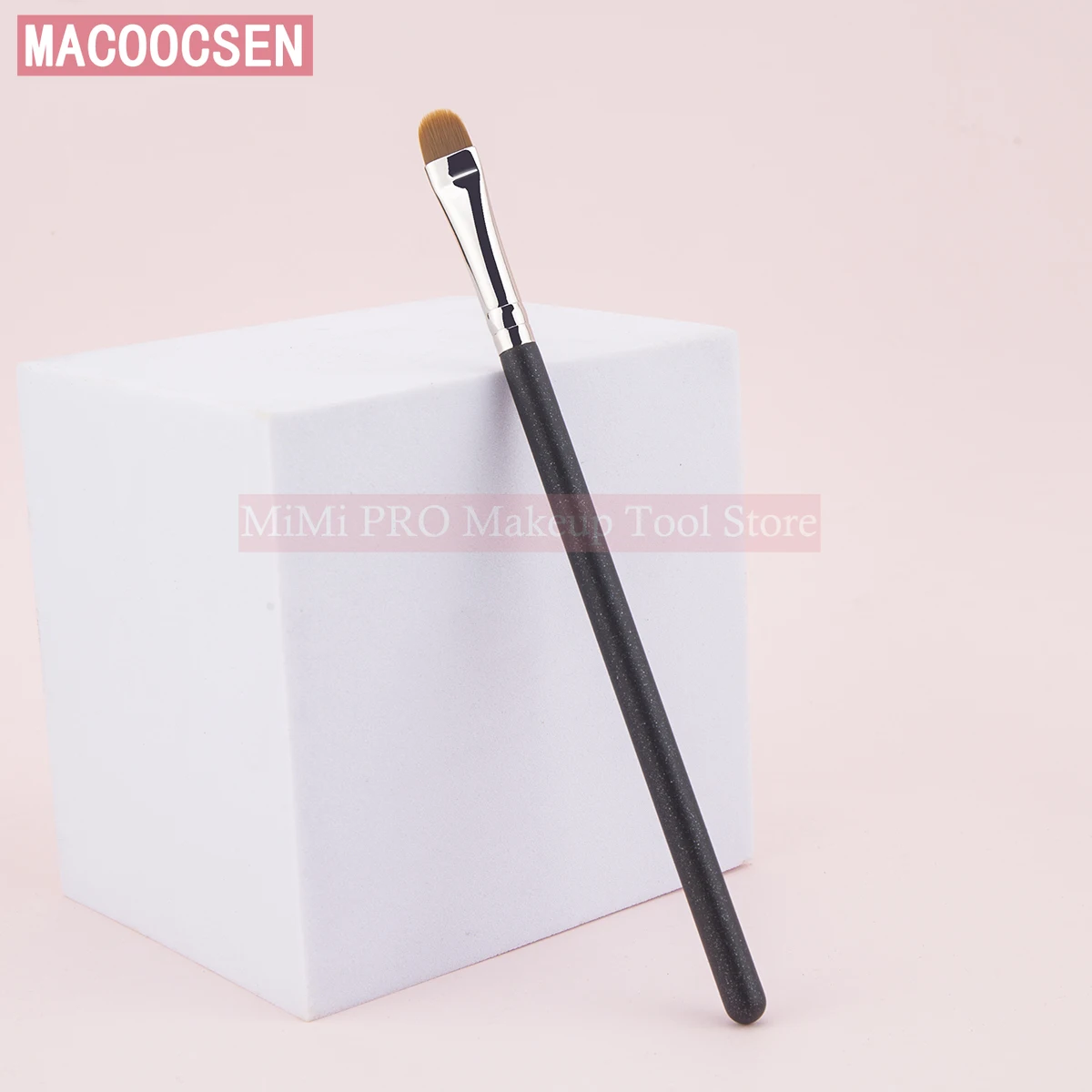 Macocsen Ronde Hoofd Concealer Borstel Professionele Ultra Dunne Platte Concealer Borstel Wenkbrauw De Lijn Lip Concealer Make-Up Tool