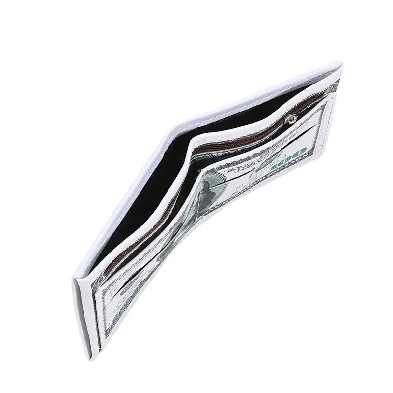 Wallet for Boys Kids Men PU Leather Money Bags Novelty Simulated Banknote Pattern Card Bag Gift Teen Student Coin Purse