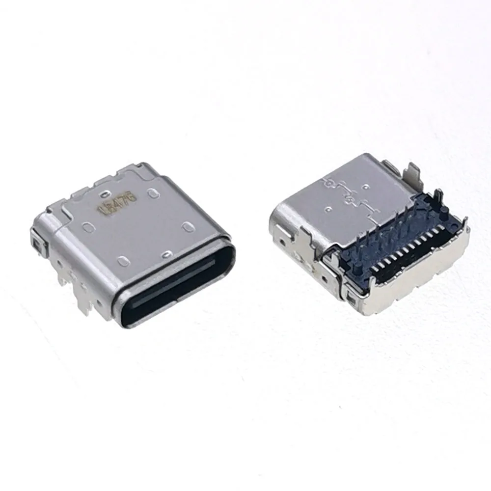 مقبس طاقة أنثى USB Type-C ، منفذ موصل الشحن ، واجهة USB ، مقبس بيانات 24 P ، 5 ، جديد