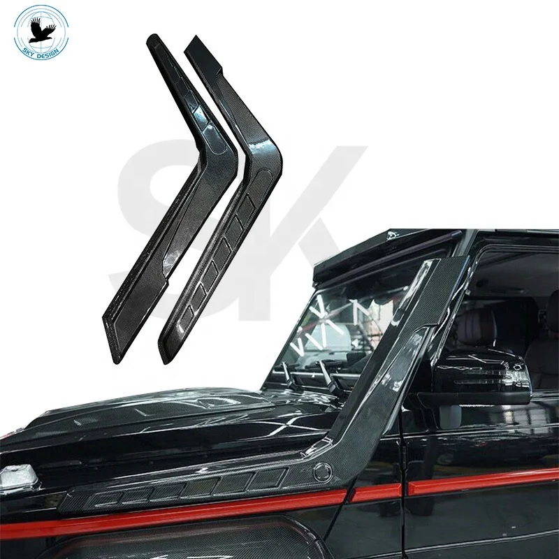 

BABUS Style Carbon Fiber Car Snorkel for W464 G Class G500 G350 G63 air Intake Carbon Glossy Deep Water Snorkels