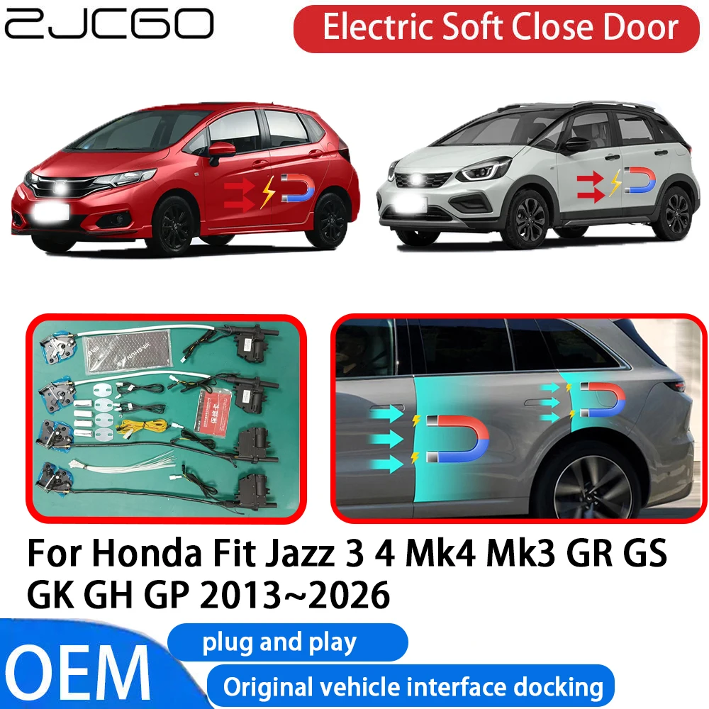 

for Honda Fit Jazz 3 4 Mk4 Mk3 GR GS GK GH GP 2013-2026 Car Automatic Electric Soft Close Door Closer System OEM Plug and Play