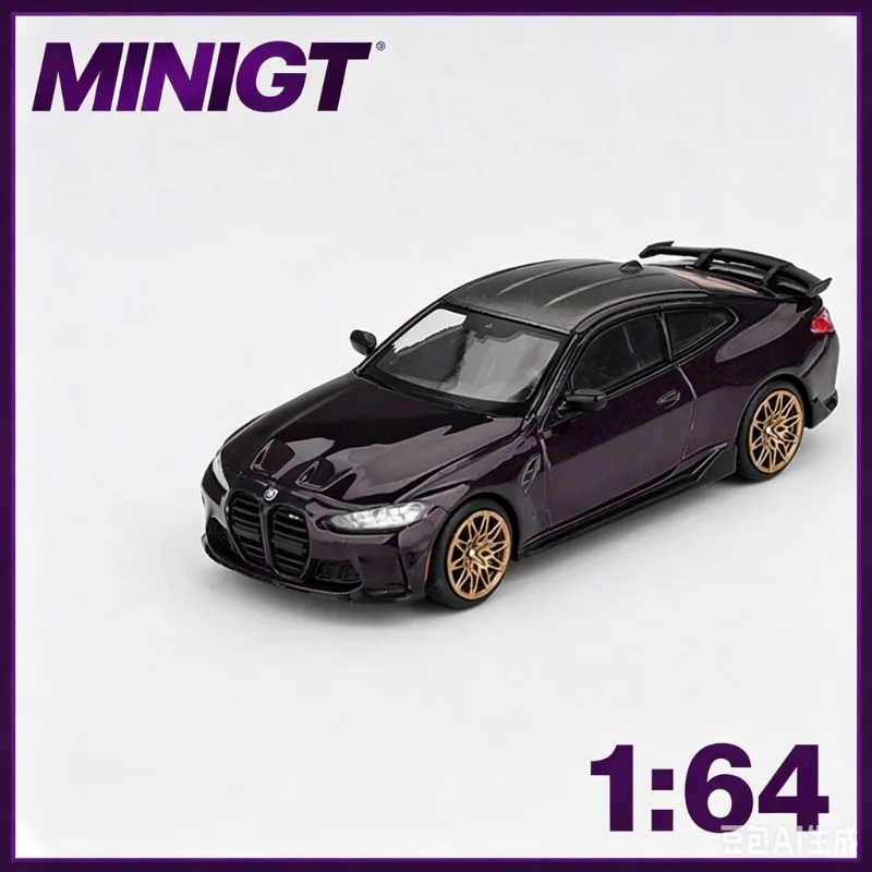 

MINIGT 1:64 BMW M4 G82 M-performance die-casting alloy simulation car model 1112 collectible souvenir.