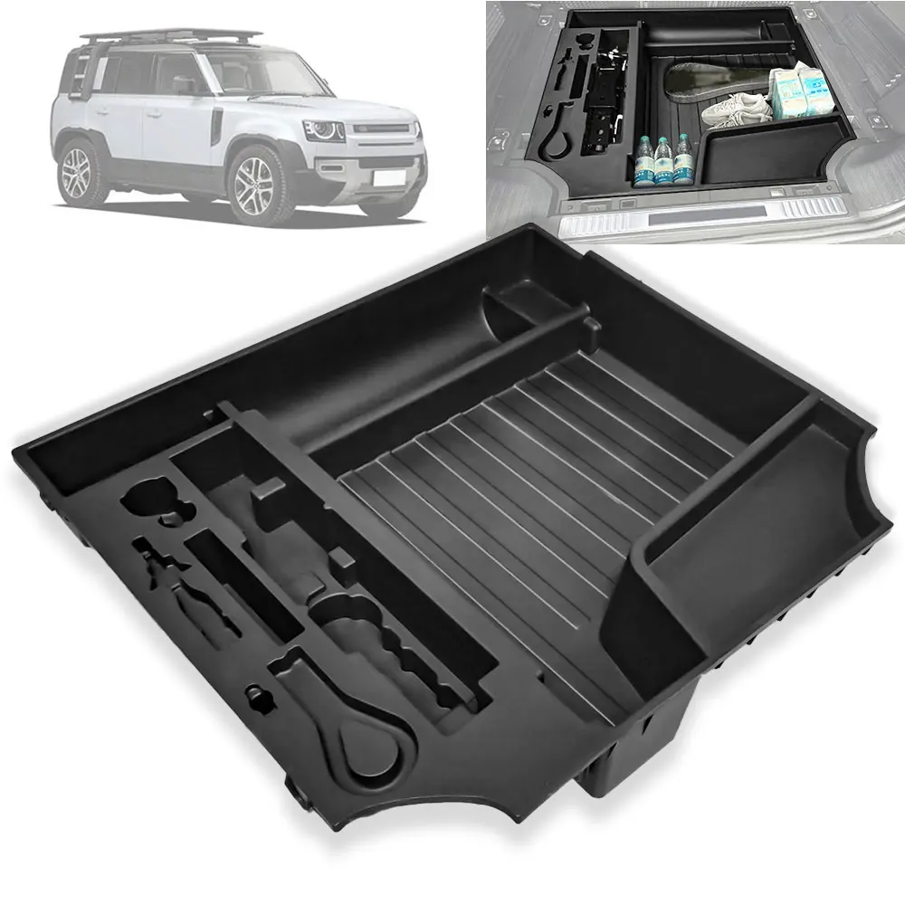 

ABS Trunk Insert Cargo Rear Hatch Organizer Storage Box For Land Rover New Defender 110 2020-2025 Car Interior Accessories