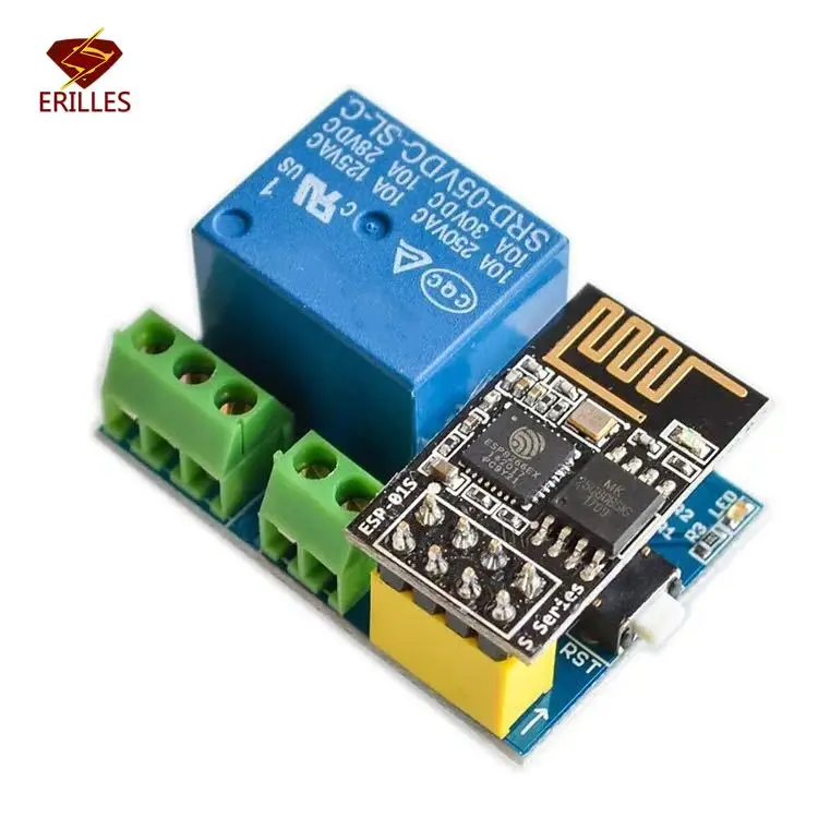 ESP8266 ESP-01S Relay Module Relay WiFi Intelligent Socket Temperature and Humidity Node Burner