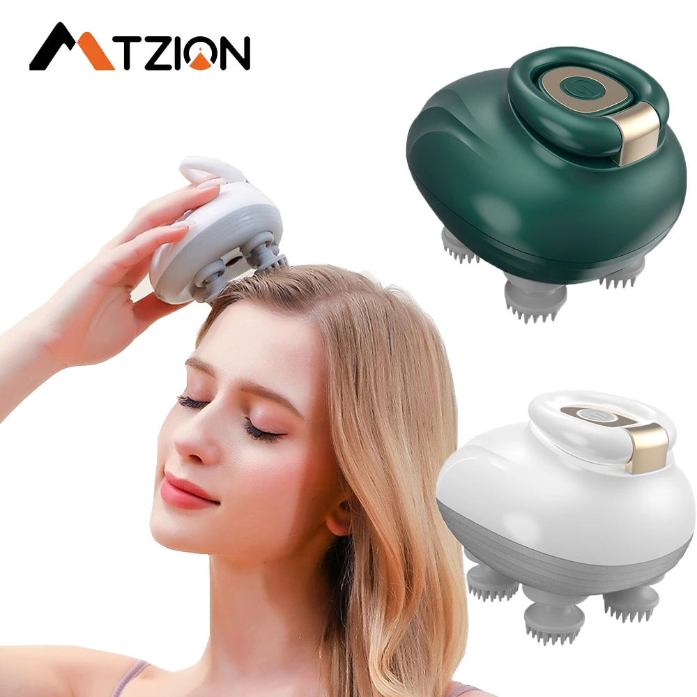 

Electric Head Massager Meridian Comb Intelligent Kneading Scalp Massage Device Relieve Stress Hair Growth Waterproof Masajeador