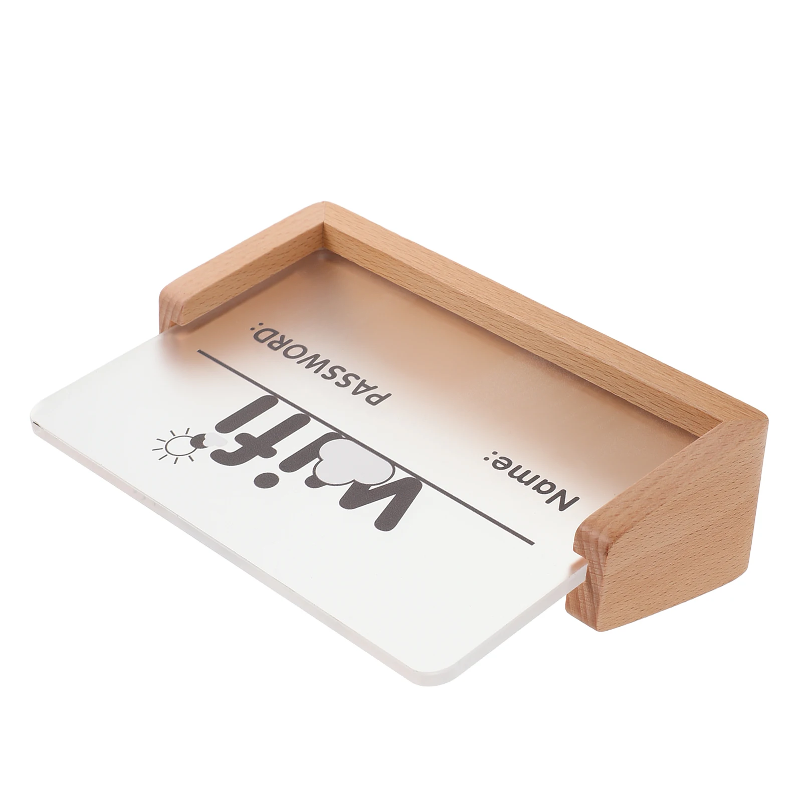 

Acrylic Home Decor Creative Password Sign Guest Room Network Table Display Freestanding Base