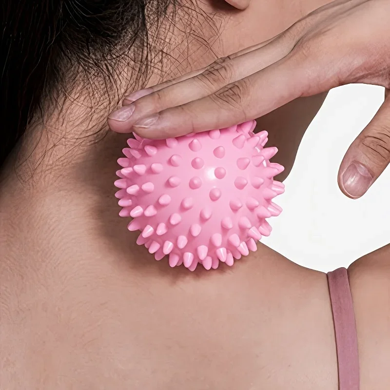 Spiky Yoga Fascial Foot Massage Ball, Portable Deep Tissue Muscle & Acupoint Roller, Relieve Foot Fatigue, Fitness Holiday Gift