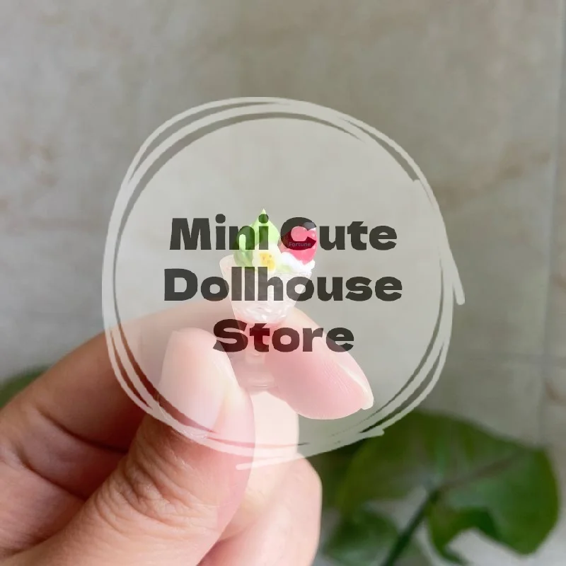 Kids Toy Accessories: 1/5pcs Mini Dollhouse Cream Cake & Strawberry Frozen Cup, Xmas Pretend Play Kitchen Set