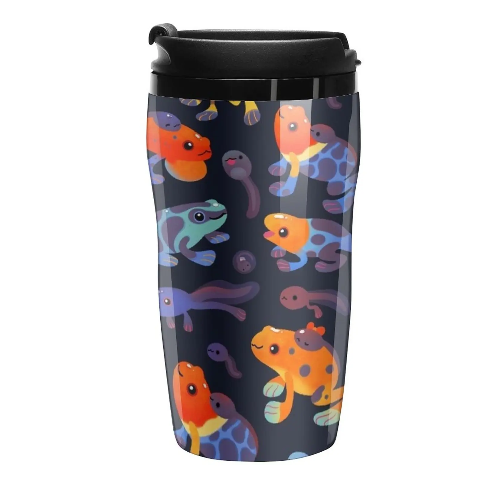 New Poison dart frogs - dark Travel Coffee Mug Cups And Mugs Thermal Cup For Coffee Glasses For Coffee