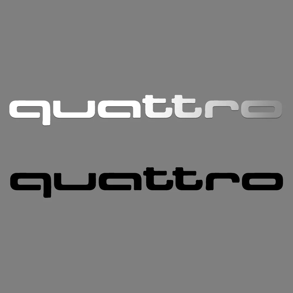 

RS/quattro logo Car Body Trunk Window Decoration Stickers Decal for Audi quattro RS A3 A4 B6 A5 A6 C7 Hub Cover Car Accessories