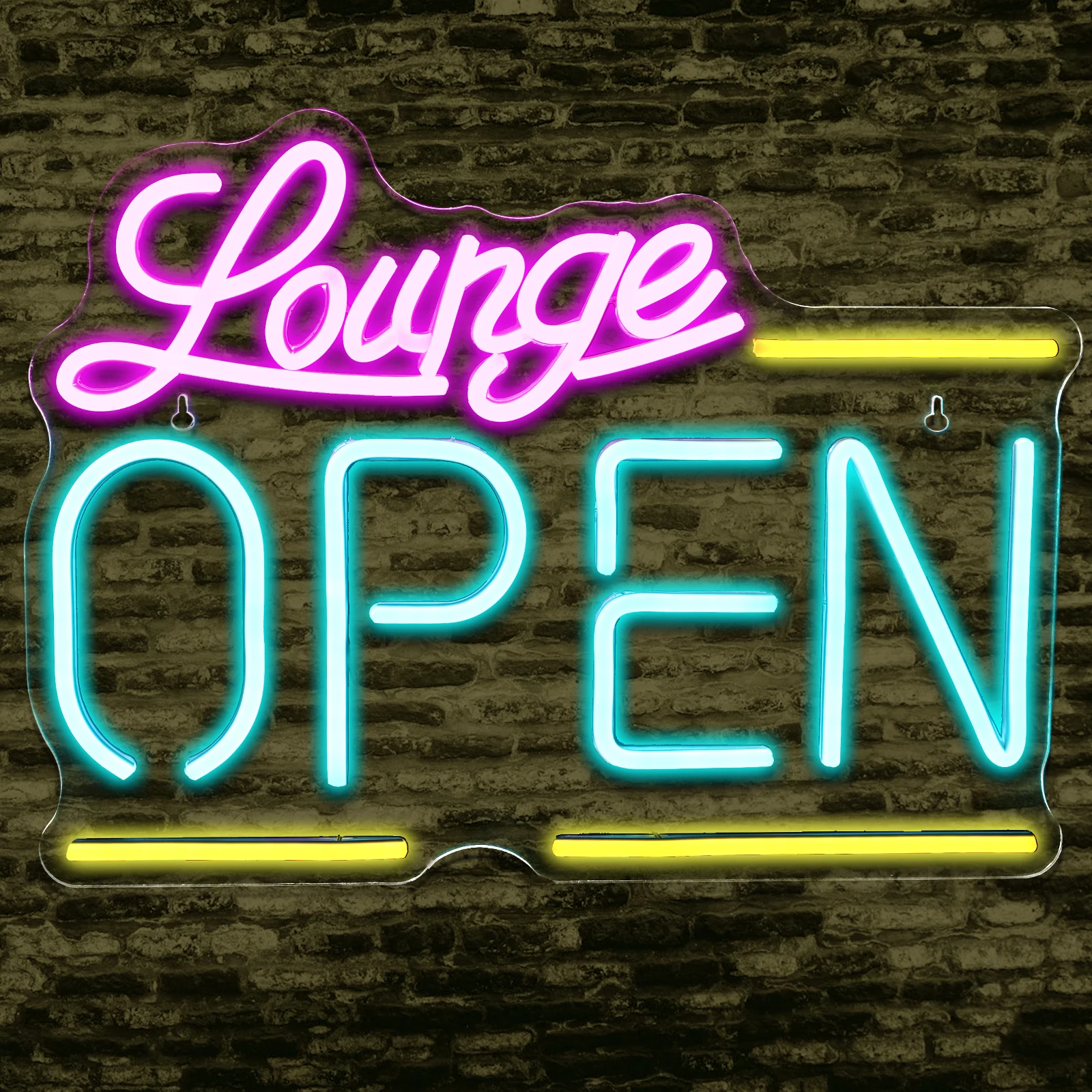 

Open Lounge Neon Led Sign Bule Pink Neon Lights Dimmbale Bar Pub Hotel Business Shop Art Logo Home Bars Party Welcome Wall Light