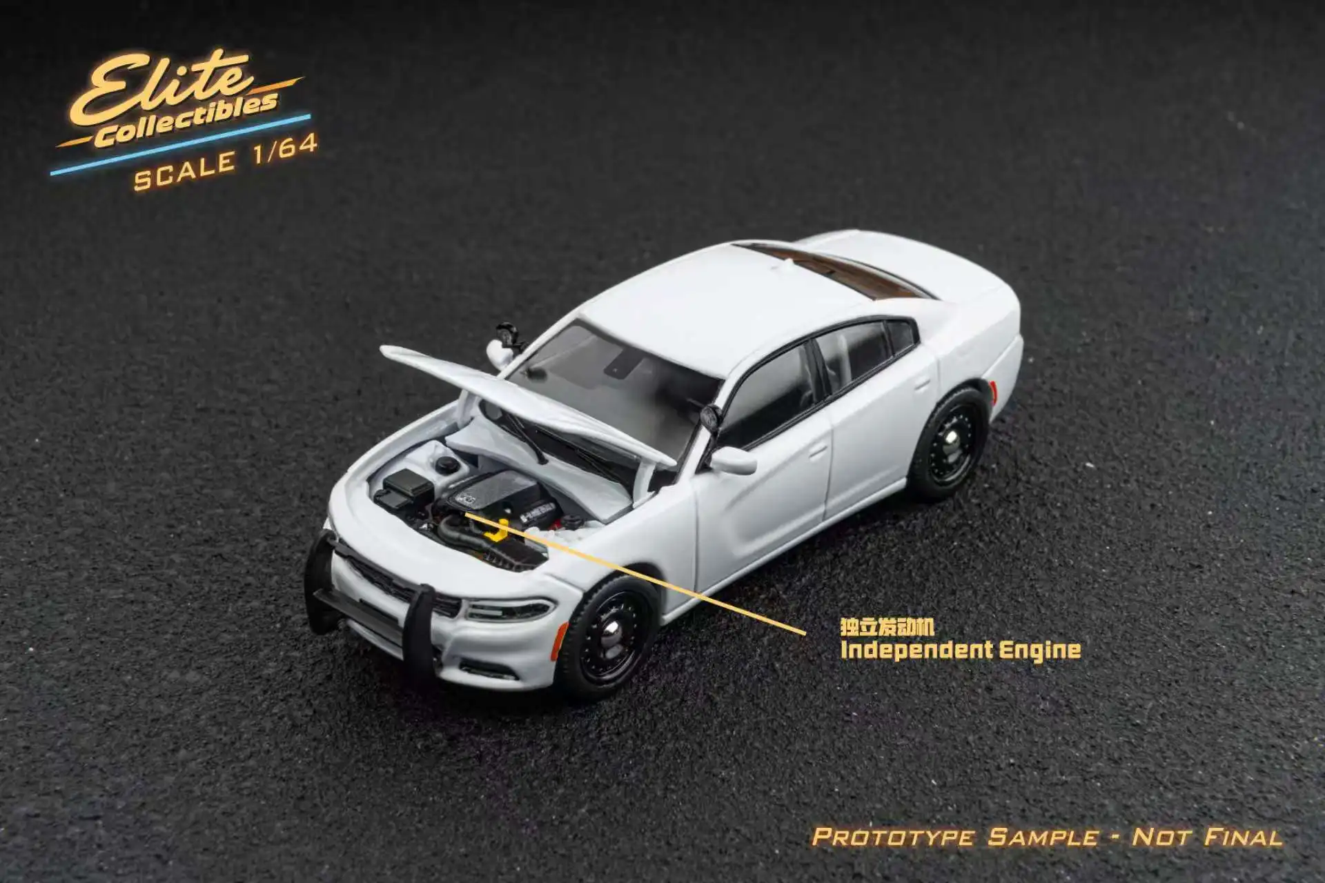 **Preorder**Elite Collectibles 1:64 Dodge warhorse unmarked police interceptor Limited999 Diecast Model Car