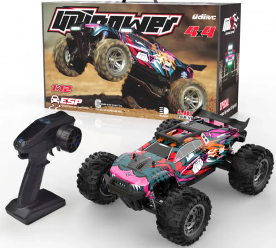

1:12 UD12-PRO V3.0 Brushless Desert RC Truck, 4WD High-Speed Off-Road Vehicle with 60A ESC, Metal Shock Absorber, 2.4Ghz Toys