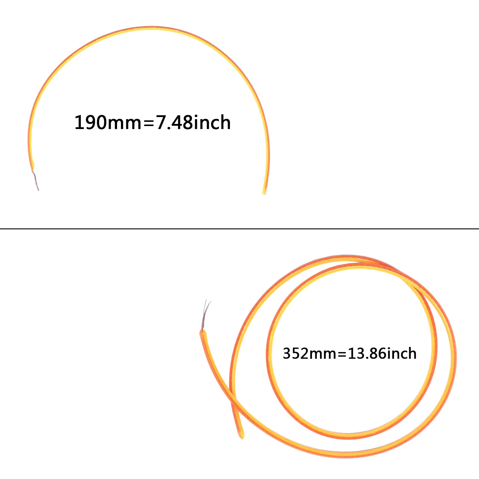 20pcs DC 3V Co Directional Electrode COB LED Flexible Filament 25mm 80mm 110mm 128mm 190mm 352mm Edison Bulb Accessories Diode