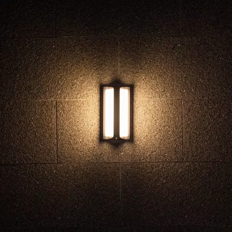 12W Retro Wall Lamp Waterproof Outdoor Lighting Luxury Custom LED Sconce Large Exterior House Light Fixture Modern Decor