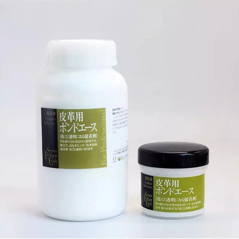 Colle à cuir Seiwa, écologique, à base d'eau, faite à la main, colle blanche DIY, séchage rapide, outils pour la fabrication d'articles en cuir