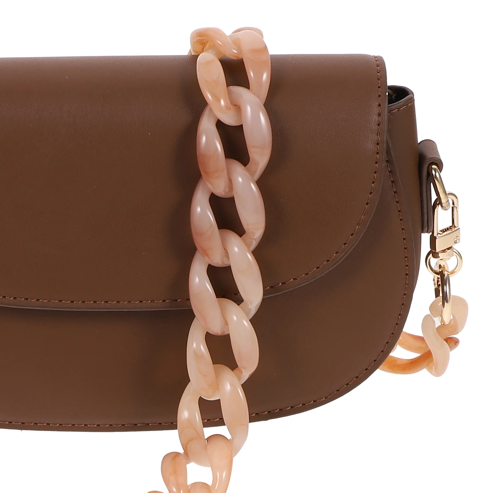 

Fishbone Chain for Bag Strap Replacement Adjustable Crossbody Handbag Shoulder Chain Detachable Fashion Accessory